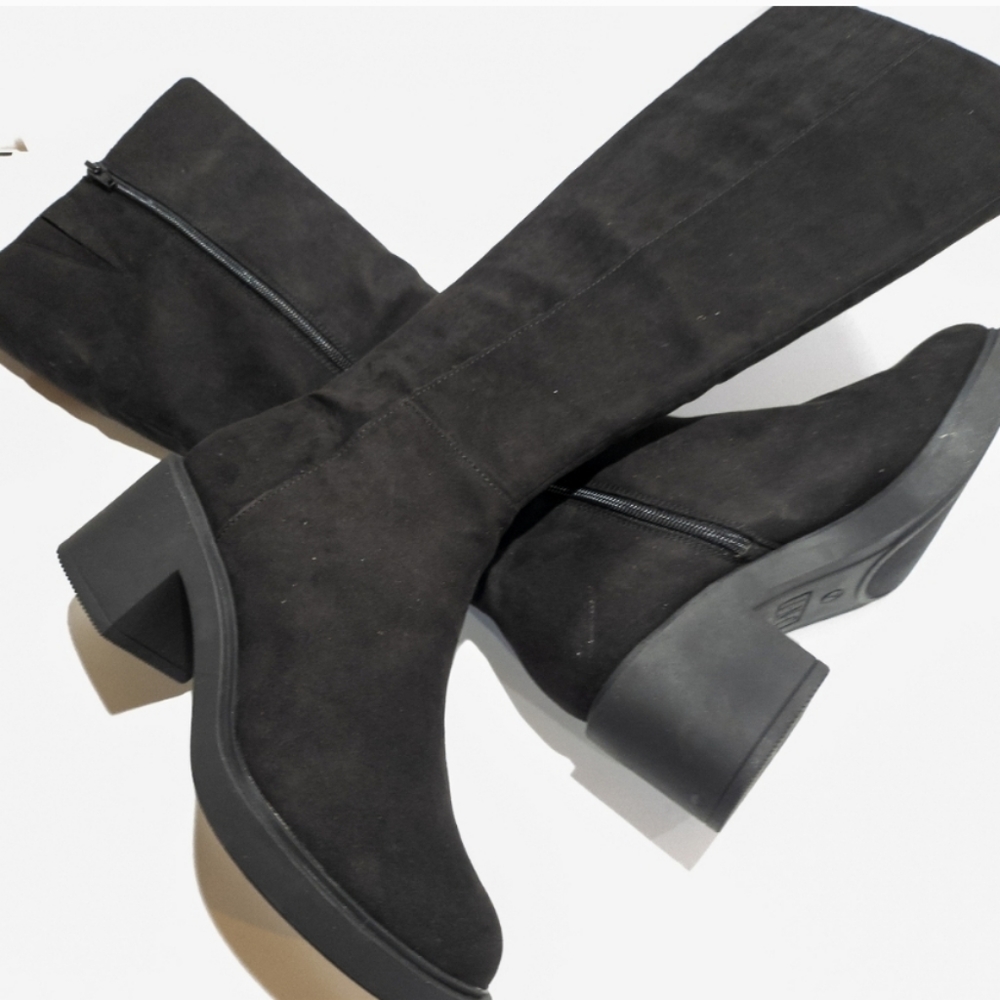 INC International Concepts Chrissie Dress Boots Micro Black - Picture 2 of 4